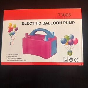 Electric Balloon Pump in Pink and Blue